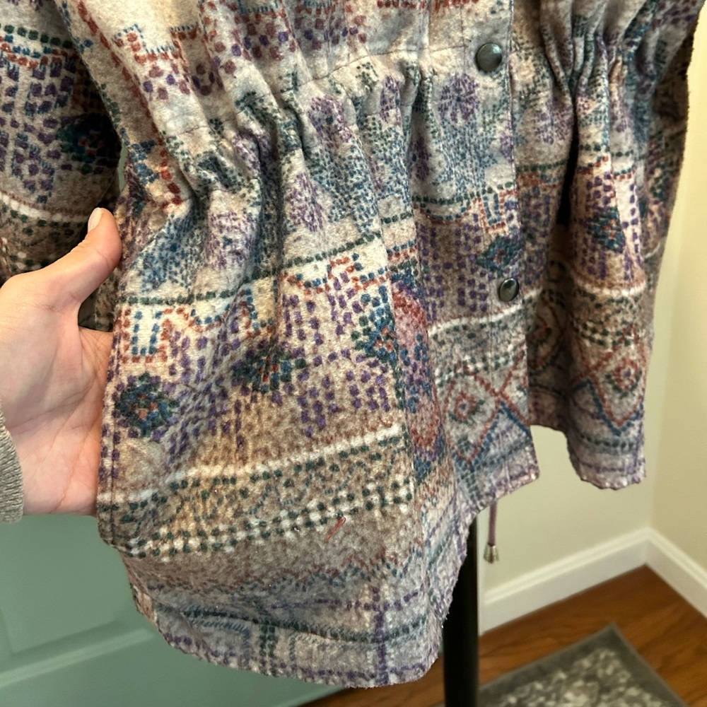 Vintage 90s Reversible Patterned Windbreaker Jack… - image 8